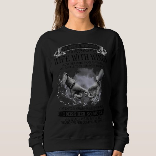 Ich bin kein Witwer, ich bin ein Ehemann einer Ehe Sweatshirt (Vorderseite)