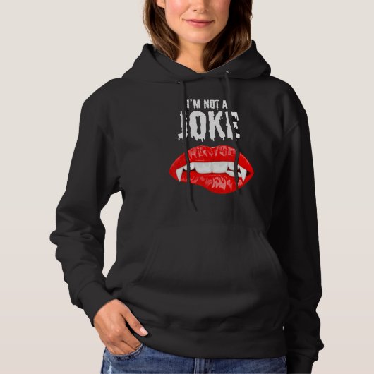Ich bin kein Witz Hoodie (Vorderseite)