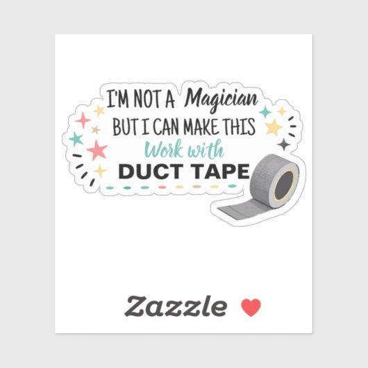 Ich bin kein Zauberer, aber ich kann diese Arbeit Aufkleber (Blatt)