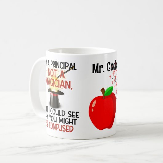 Ich bin kein Zauberkünstler, der lustig personalis Kaffeetasse (Vorderseite Links)