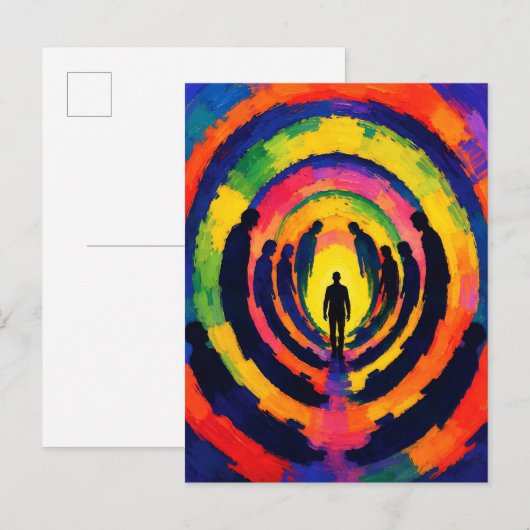 Ich bin kein Ziel, ich bin ein Führer Postkarte (Vorne/Hinten)