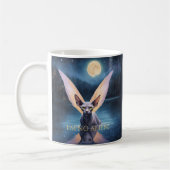 Ich bin keine Alien! Sphynx Cat mit Wings Tasse (Links)