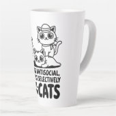 Ich bin keine antisoziale Katze Milchtasse (Rechte Ecke)