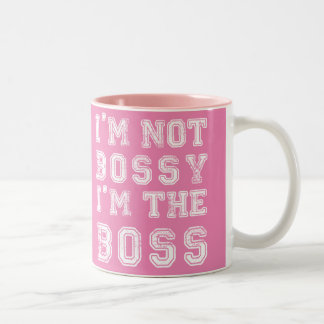 Ich bin keine Bossy-Tasse Zweifarbige Tasse