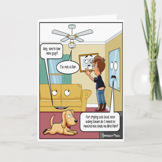 Ich bin keine Fan Punny Birthday Card Karte (Vorderseite)