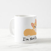 Ich bin keine faule Hundemembran Kaffeetasse (Vorderseite Links)