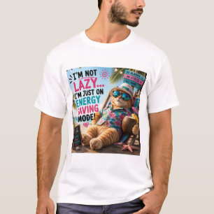 Ich bin keine faule rote Katze T-Shirt