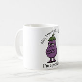 "Ich bin keine Frucht, ich bin ein Problem" Funny Kaffeetasse (Vorderseite Links)