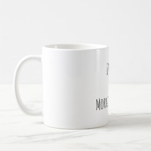Ich bin keine Frühaufsteherin Lustiger Kaffeebeche Kaffeetasse (Links)