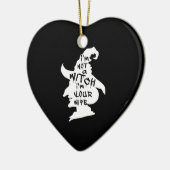 Ich bin keine Hexe, ich bin dein Ehefrau-Funny Hal Keramik Ornament (Links)