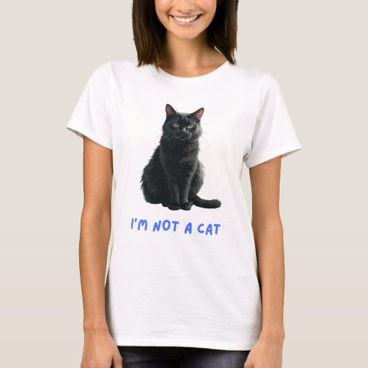 Ich bin keine Katze T-Shirt (Vorderseite)