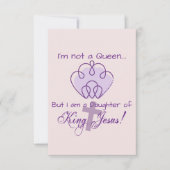 Ich bin keine Königin Einladung (Vorderseite)