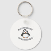 Ich bin keine Kurze Pinguingröße Schlüsselanhänger (Vorderseite)