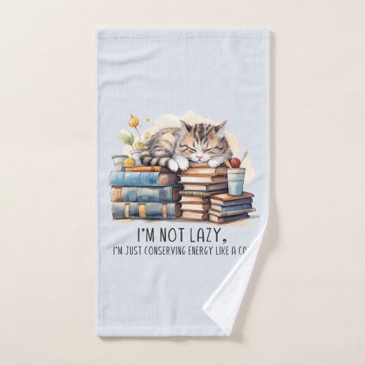Ich bin keine Niedliche Katze. Badhandtuch Set (Handtuch)