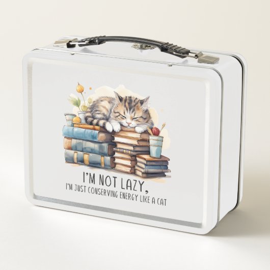 Ich bin keine Niedliche Katze. Metall Brotdose (Rückseite)