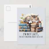 Ich bin keine Niedliche Katze. Postkarte (Vorne/Hinten)