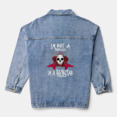 Ich bin keine Prinzessin, ich bin eine Rockstar-Gi Jeansjacke (Rückseite)