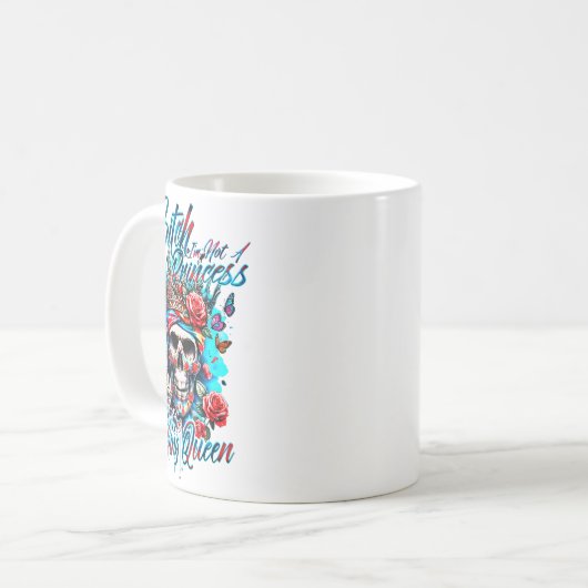 Ich bin keine Prinzessin, sondern die gooding Köni Kaffeetasse (Vorderseite Links)