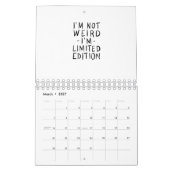 Ich bin keine seltsame Edition Kalender (Mär 2027)