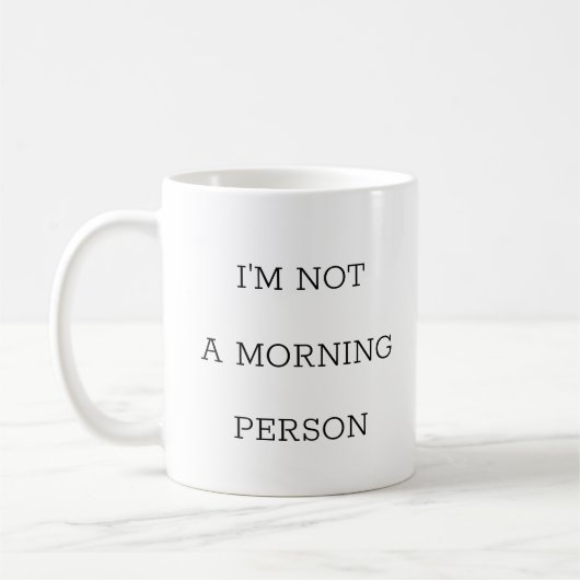 Ich bin keine sonnige Kaffeepause-Tasse Kaffeetasse (Links)
