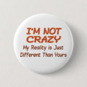 Ich bin keine verrückten Tasten Button (Vorderseite)