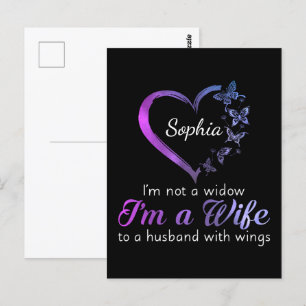 Ich bin keine Witwe, ich bin eine Ehefrau zu einem Postkarte