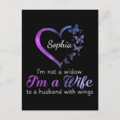 Ich bin keine Witwe, ich bin eine Ehefrau zu einem Postkarte (Vorderseite)