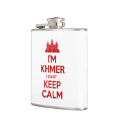 Ich bin Khmer, ich kann nicht Calm Behalten Flachmann (Links)