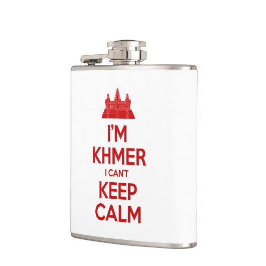 Ich bin Khmer, ich kann nicht Calm Behalten Flachmann (Links)