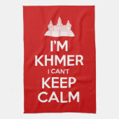 Ich bin Khmer, ich kann nicht Calm Behalten Handtuch (Vertikal)