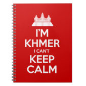 Ich bin Khmer, ich kann nicht Calm Behalten Notizblock (Vorderseite)
