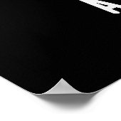 Ich bin Kinda A Fig Deal Funny Fruit Pun Dark BG Poster (Ecke)