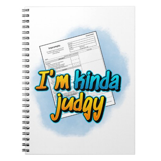 Ich bin Kinda Judgy Spiral Notebook Notizblock (Vorderseite)