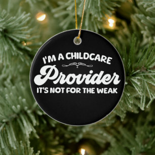 Ich bin Kinderbetreuerin. Es ist nicht für die Woc Keramik Ornament