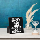 Ich bin Kitten Swole, gerade Meow - Gym Cat Motiva Fotoplatte (InSitu)