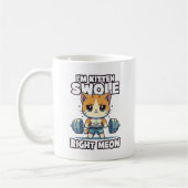 Ich bin Kitten Swole, gerade Meow - Gym Cat Motiva Kaffeetasse (Links)