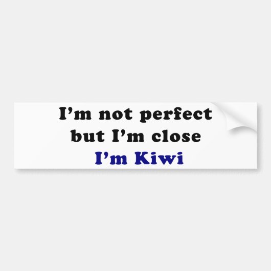 Ich bin Kiwi Autoaufkleber (Vorne)