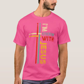Ich bin klebrig mit Jesus Vintager Christlicher Dr T-Shirt
