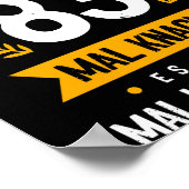 Ich Bin Knackige 83 Mal Knackt Es Hier Mal Knackt  Poster (Ecke)