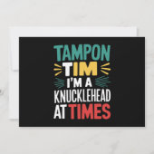 Ich bin Knucklehead bei der Times Tim Walz Debate Einladung (Vorderseite)