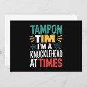 Ich bin Knucklehead bei der Times Tim Walz Debate Einladung (Vorne/Hinten)