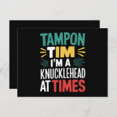Ich bin Knucklehead bei der Times Tim Walz Debate  Postkarte (Vorne/Hinten)