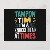 Ich bin Knucklehead bei der Times Tim Walz Debate  Postkarte (Vorderseite)