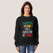 Ich bin Knucklehead bei der Times Tim Walz Debate  Sweatshirt (Vorne ganz)