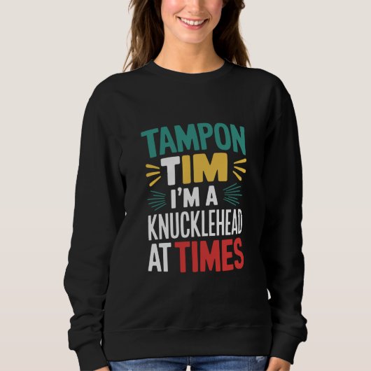 Ich bin Knucklehead bei der Times Tim Walz Debate  Sweatshirt (Vorderseite)