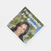 Ich bin Kokosnüsse für Kamala Serviette (Ecke)