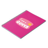 Ich bin Königin – Elegant Korporat Notizblock (Linke Seite)