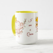 Ich bin Königin – Elegant Tasse (Vorderseite Links)