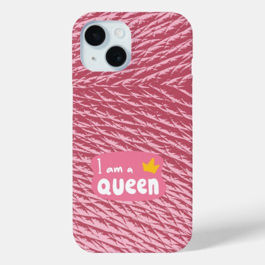 ICH BIN KÖNIGIN / Hellrosa Case-Mate iPhone Hülle (Rückseite)