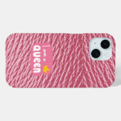 ICH BIN KÖNIGIN / Hellrosa Case-Mate iPhone Hülle (Rückseite (Horizontal))